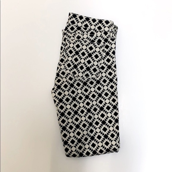 J. Crew Black geometric print jeans - Picture 3 of 5